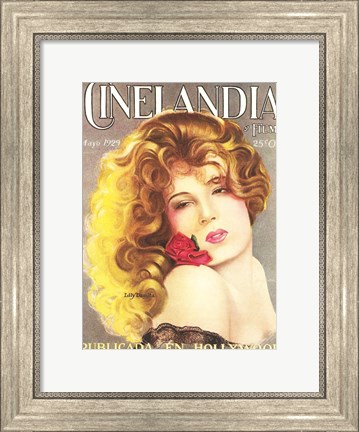 Framed Lili Damita CINELANDIA Magazine Print