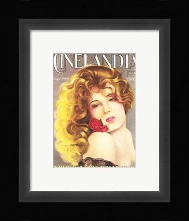 Framed Lili Damita CINELANDIA Magazine Print