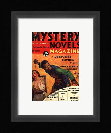 Framed Mystery Novels Magazine Spring 1933 Print
