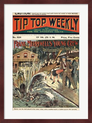 Framed Mystery of the Boat House Tip-Top Weekly Print