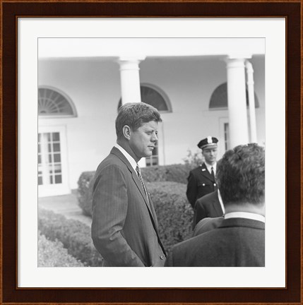 Framed President KennedyGreets Latin American Archivists Print