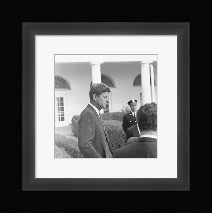 Framed President KennedyGreets Latin American Archivists Print