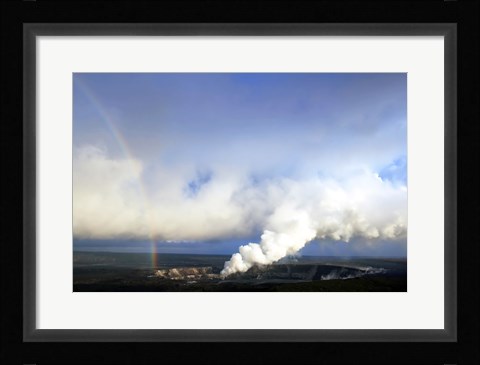 Framed Rainbow and Sulfur Dioxide Emissions from the Halema`uma`u Vent Print