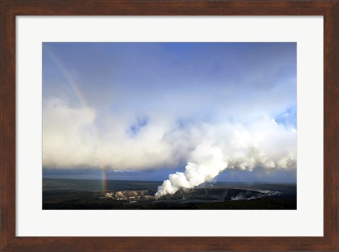 Framed Rainbow and Sulfur Dioxide Emissions from the Halema`uma`u Vent Print