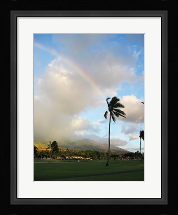 Framed Rainbow in Hawaii Print