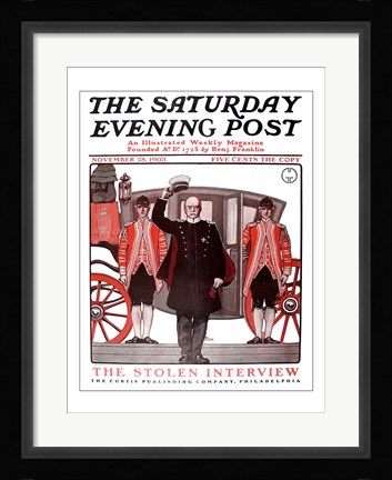 Framed Saturday evening post 1903 Print