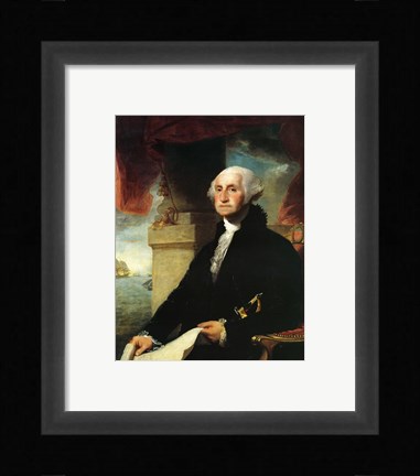 Framed Stuart George Washington Constable 1797 Print