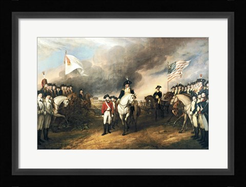 Framed Surrender of Lord Cornwallis Print