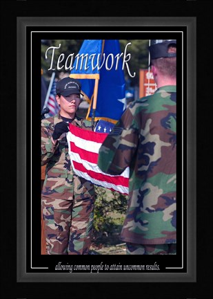 Framed Teamwork Affirmation Poster Print
