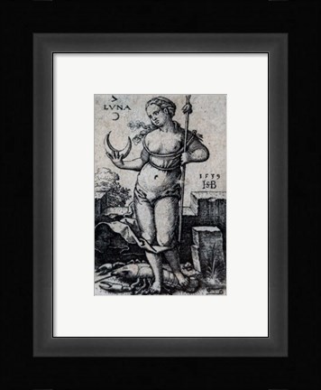 Framed Seven Planets - Cancer, the Moon Print