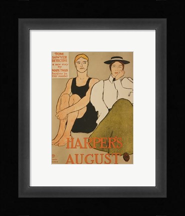 Framed Tom Sawyer, Detective Novel Print