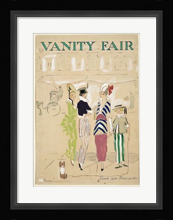 Framed Vanity Fair June 1914 Print