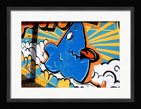 Framed Vitoria - Graffiti &amp; Murals Print