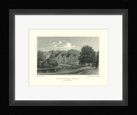 Framed Pitchford Hall Print