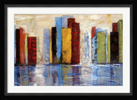 Framed City of Colors Print