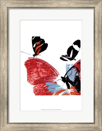 Framed Butterflies Dance IX Print