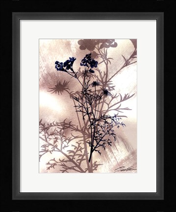 Framed Indigo Bloom I Print