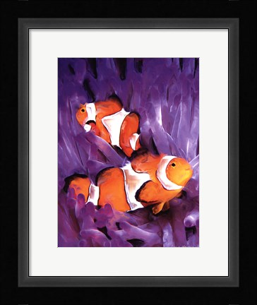 Framed Jeweled Fish I Print