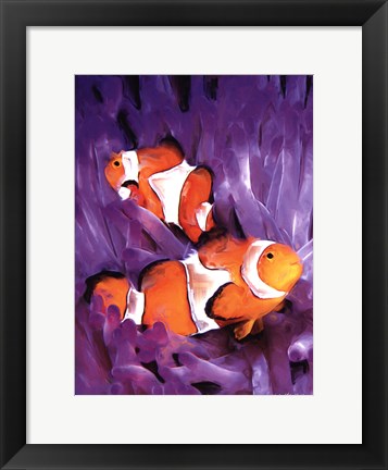 Framed Jeweled Fish I Print