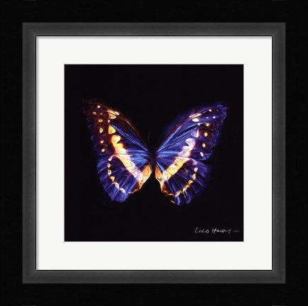 Framed Techno Butterfly II Print