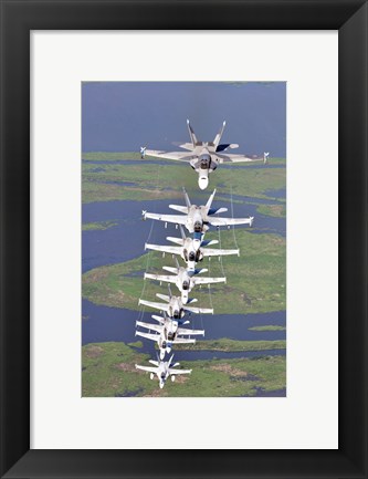 Framed FA-18 Hornets Print