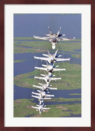 Framed FA-18 Hornets Print