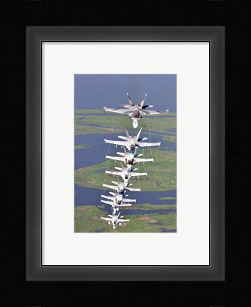 Framed FA-18 Hornets Print