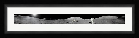 Framed Apollo 17 Moon Panorama Print