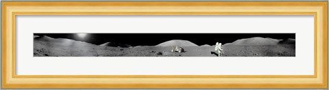 Framed Apollo 17 Moon Panorama Print