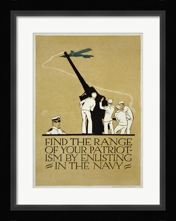 Framed Find the Range of Your Patriotism Print