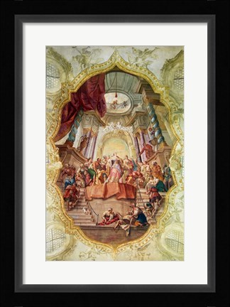 Framed Schloss Beuggen Schlosskirche (Deckengemalde) Print