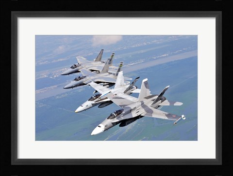 Framed Two F-A-18 Hornets Print