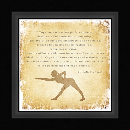 Framed Yoga is a Perfect Science Print