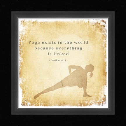 Framed Yoga Exists Print