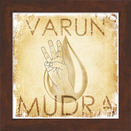 Framed Varun Mudra (Water) Print