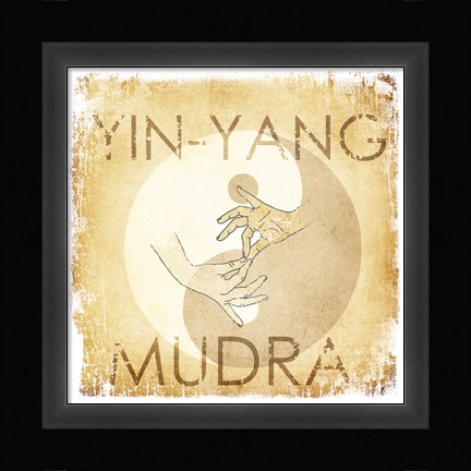 Framed Yin-Yang Mudra Print