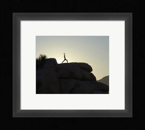 Framed Joshua Tree - Yoga Warrior Print