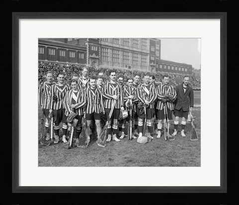 Framed 1909 Lacrosse Team Print