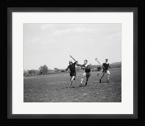 Framed Lacrosse Print