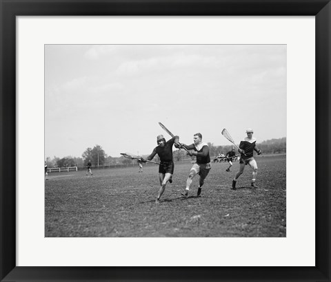 Framed Lacrosse Print