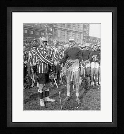 Framed Lacrosse Team Print