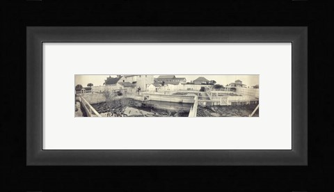 Framed South Beach Alligator Farm Print