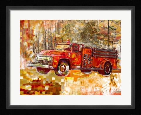 Framed Old Rusty Print