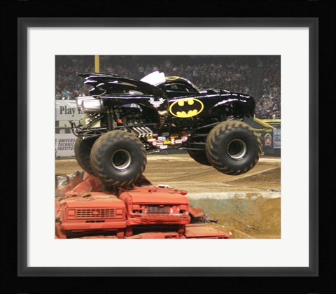 Framed Batman Monster Truck Print