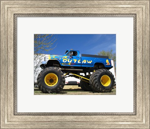 Framed P.C. Outlaw Monster Truck Print