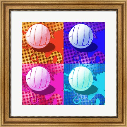 Framed Volleyball Pop Print