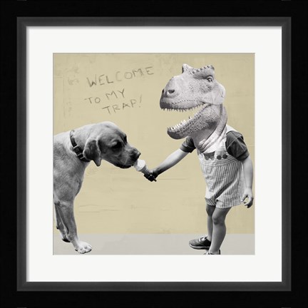 Framed Welcome to My Trap! Print