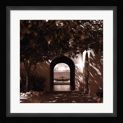 Framed OCEAN VILLA Print
