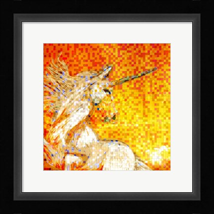 Framed Unicorn Collage Print
