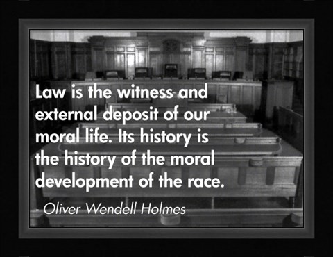 Framed Law is the Witness Print